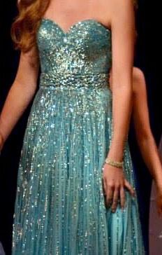 Sherri Hill Size 0 Pageant Satin Light Blue A-line Dress on Queenly