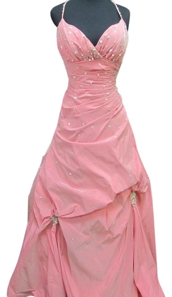 Style p20313 Precious Formals Size 0 Prom Pink Ball Gown on Queenly