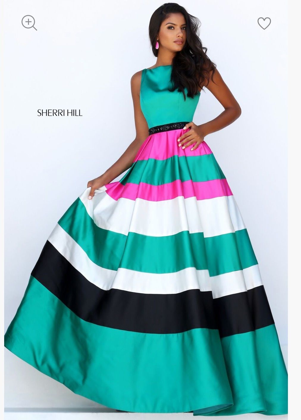 Sherri Hill Size 0 Pageant Multicolor Ball Gown on Queenly