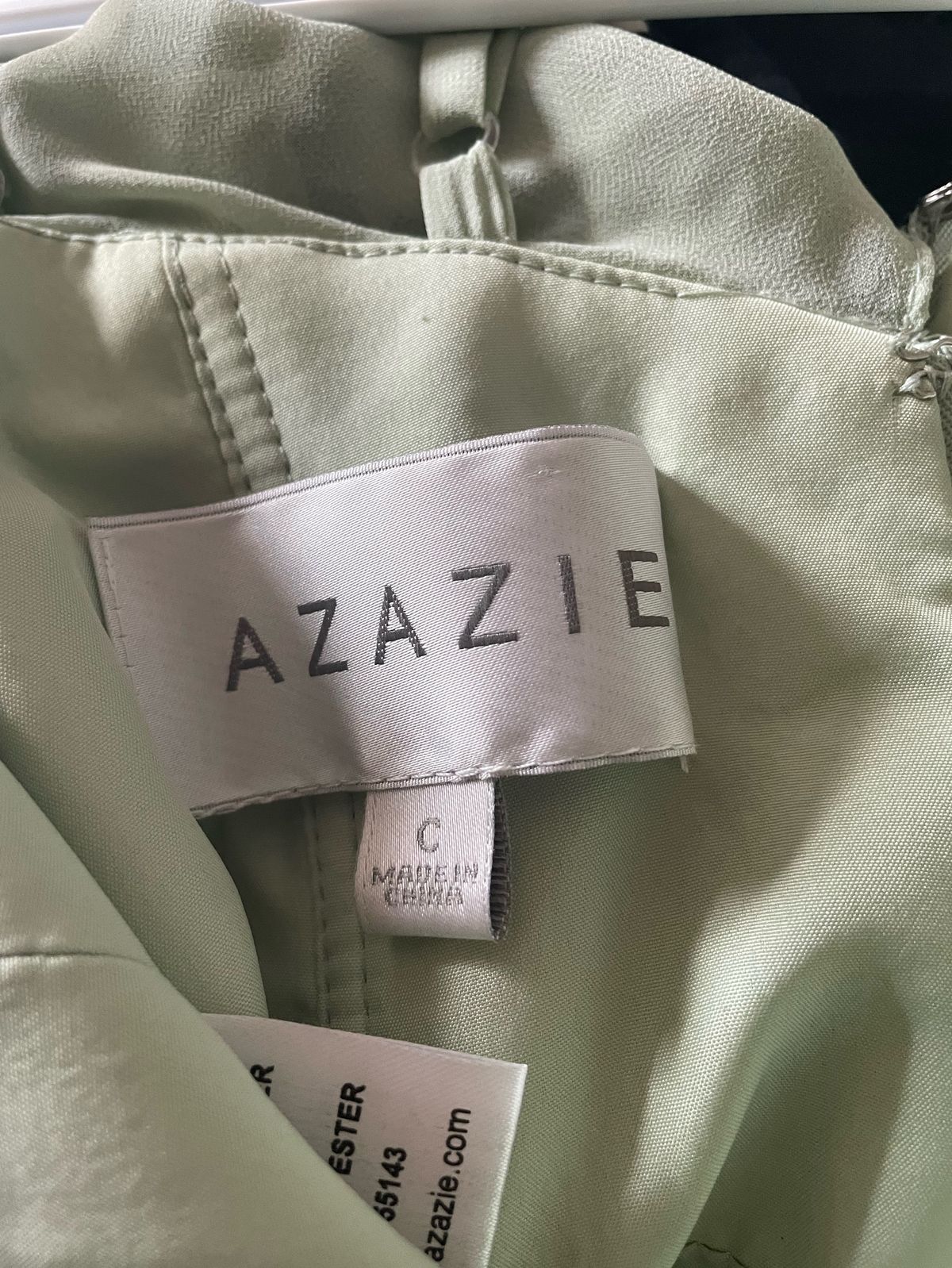 Azazie Size 6 Green Floor Length Maxi on Queenly