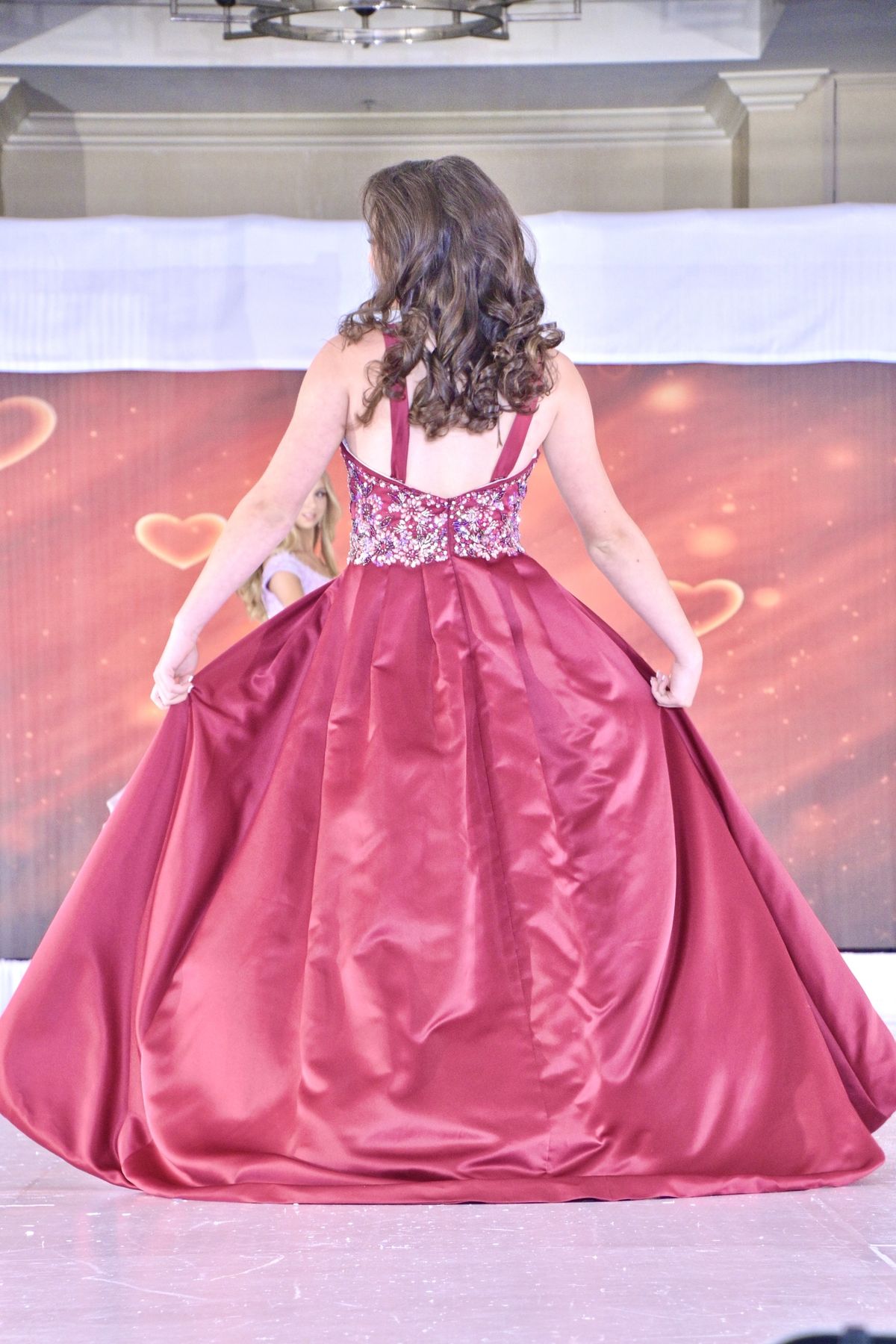 Rachel Allan Size 8 Prom Burgundy Multicolor Mermaid Dress on Queenly