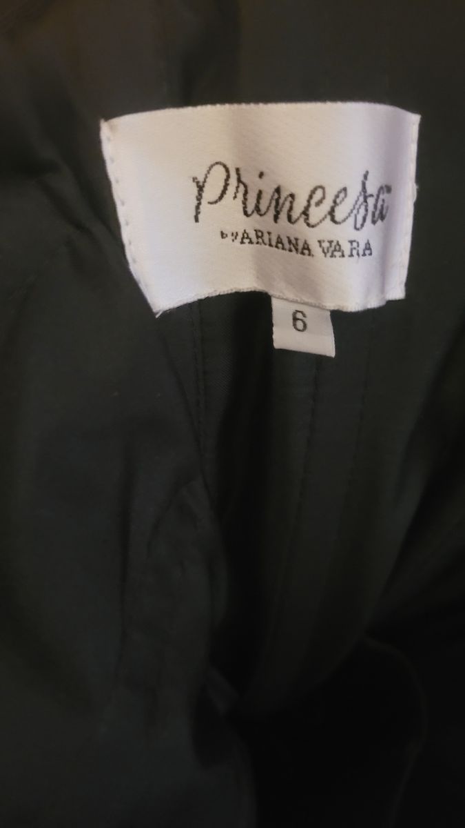 The Princesa By Ariana Vara Size 6 Strapless Black Ball Gown on Queenly
