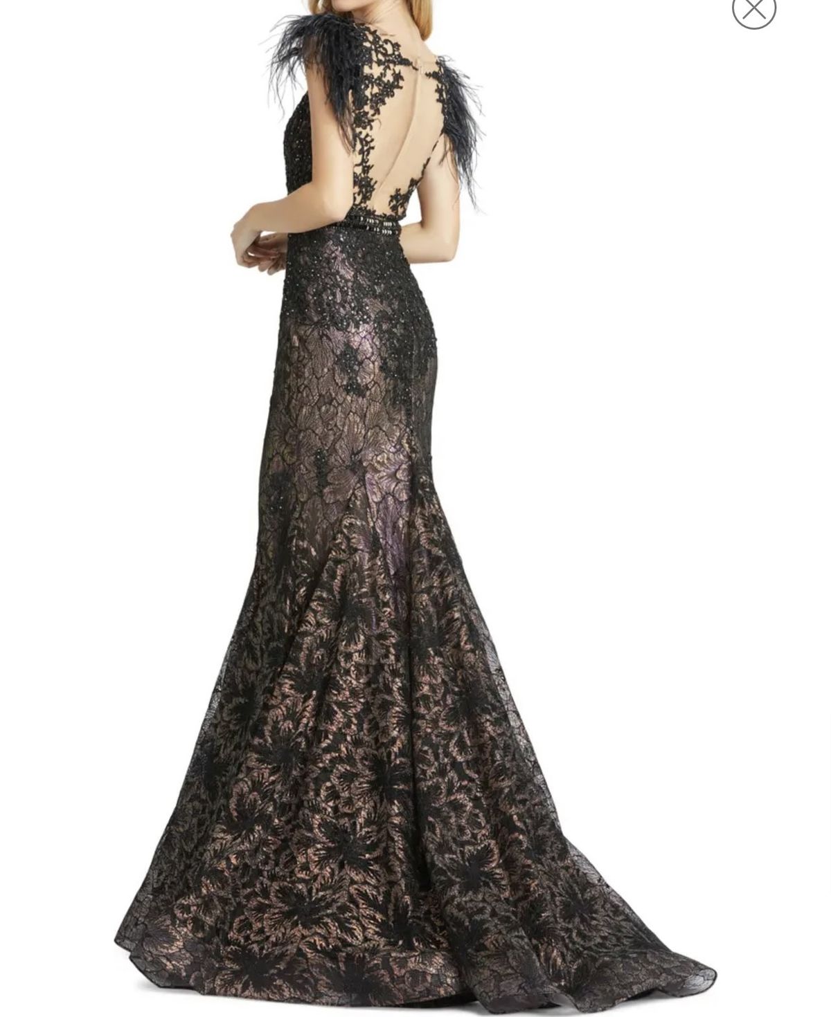 Size 6 Prom Sequined Black Mermaid Dress on Queenly