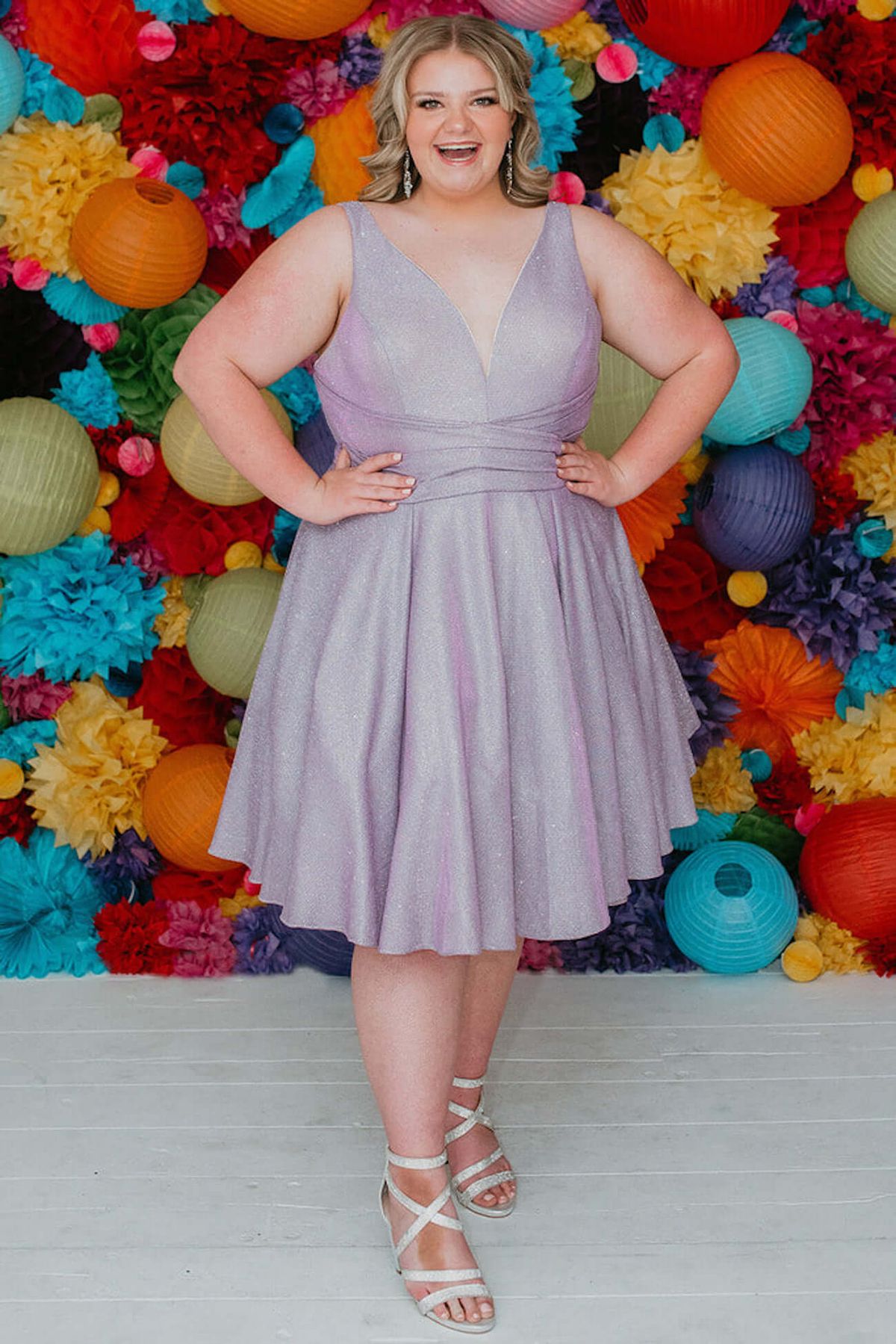 Style Justina Sydneys Closet Plus Size 18 Homecoming Purple Cocktail Dress on Queenly