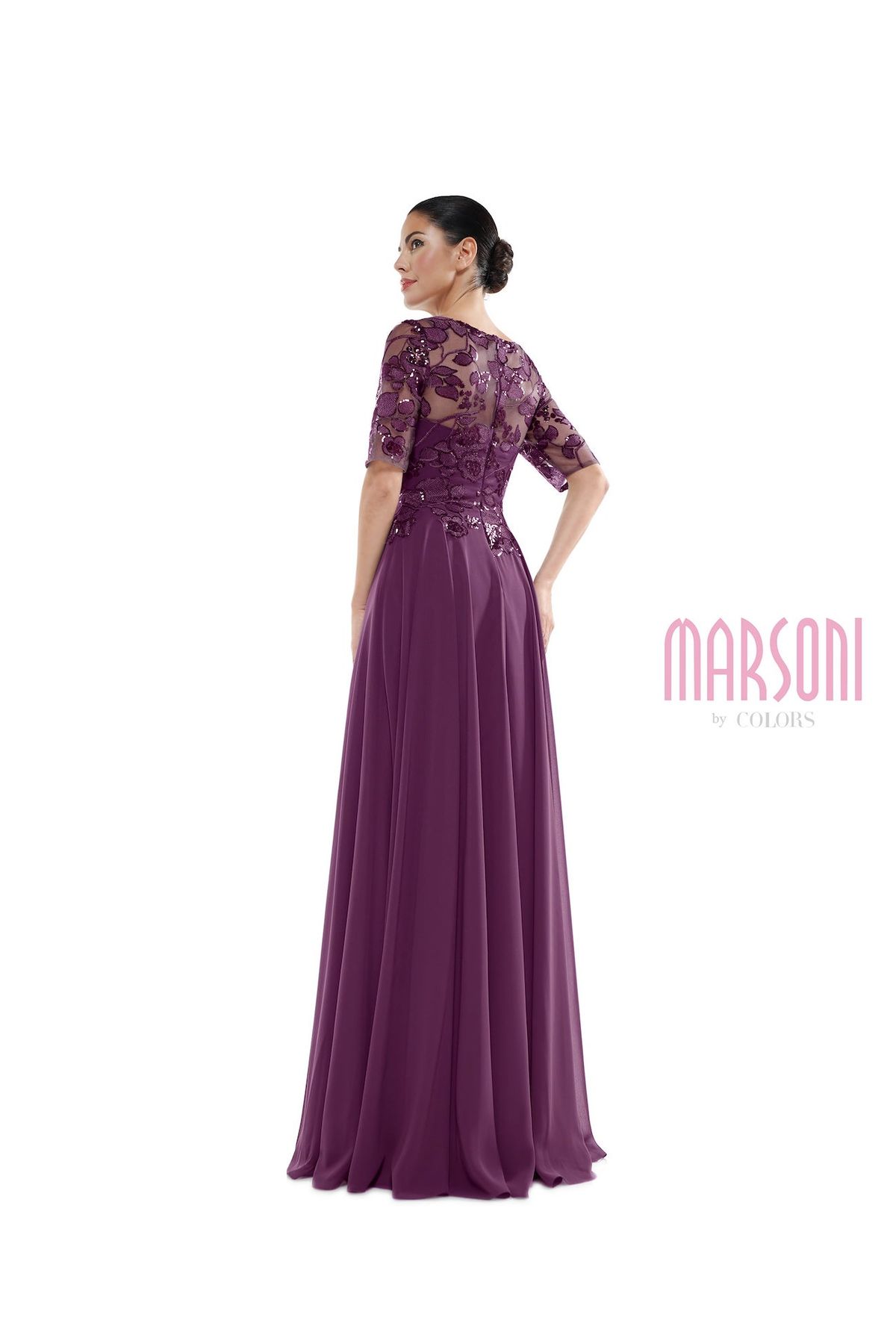 Style Miracle Size 6 Purple Floor Length Maxi on Queenly