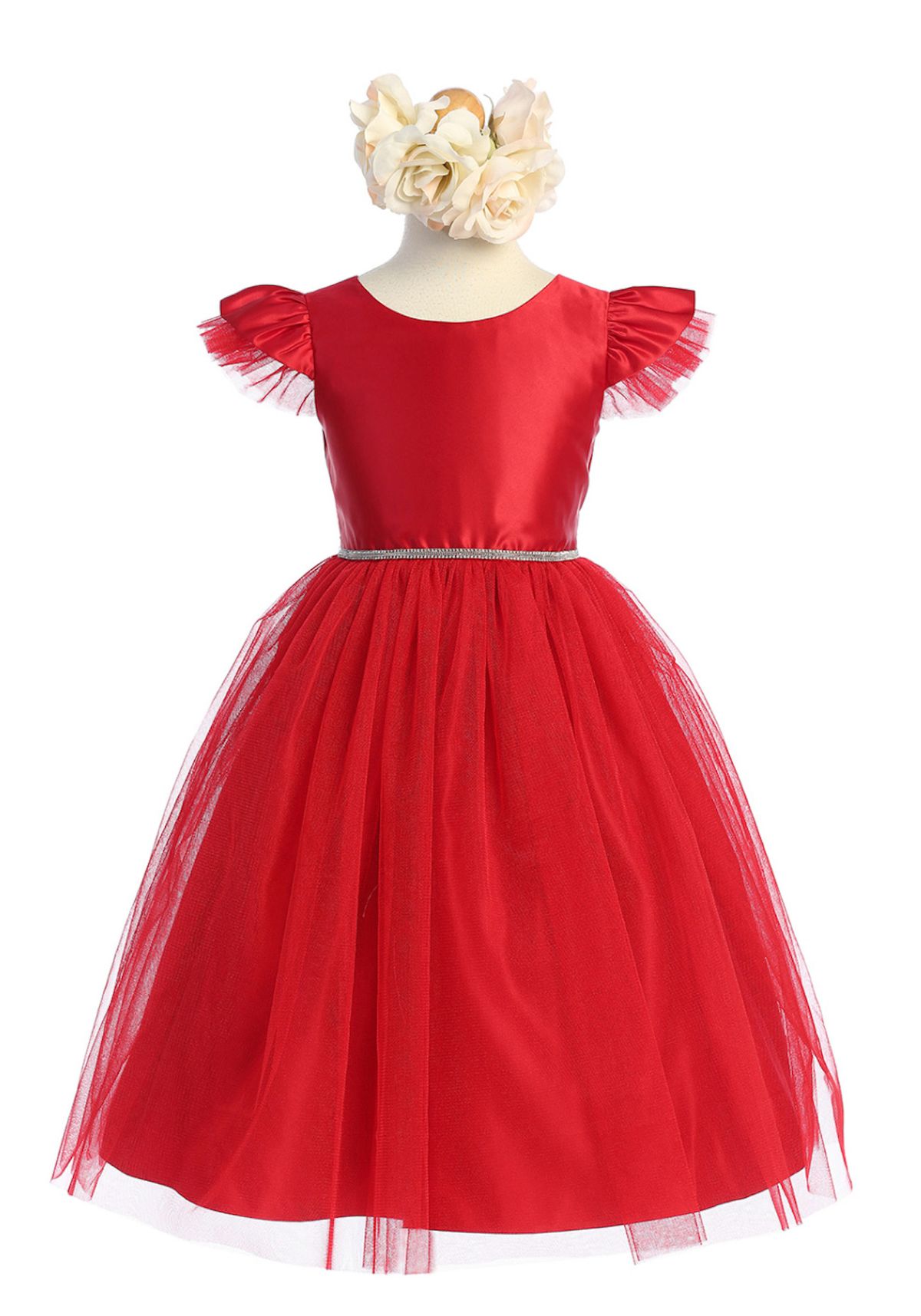Style SK910 Sweet Kids Girls Size 16 Red Cocktail Dress on Queenly