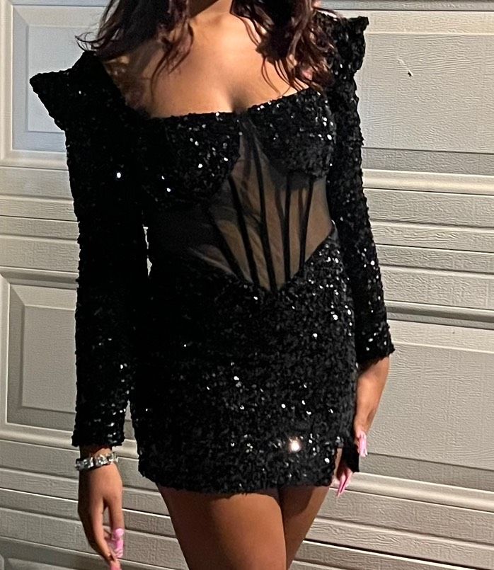 Portia and Scarlett Size 8 Prom Black Cocktail Dress on Queenly