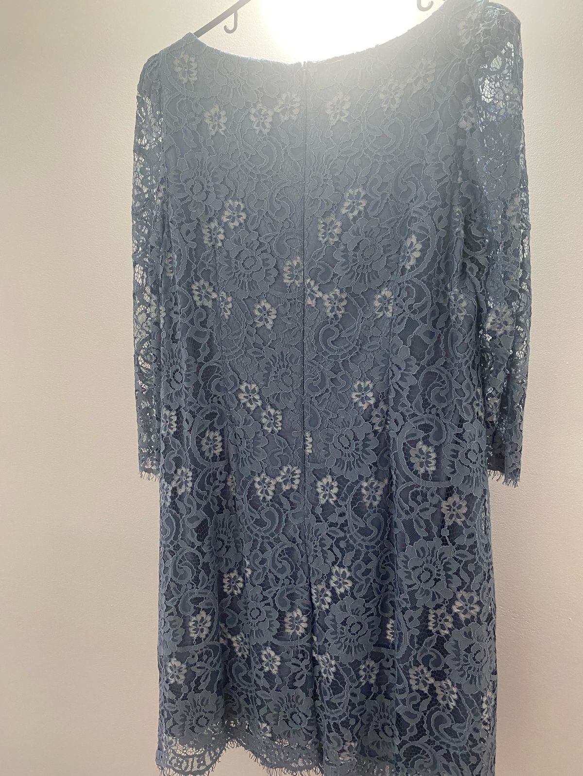 Plus Size 16 Blue Floor Length Maxi on Queenly