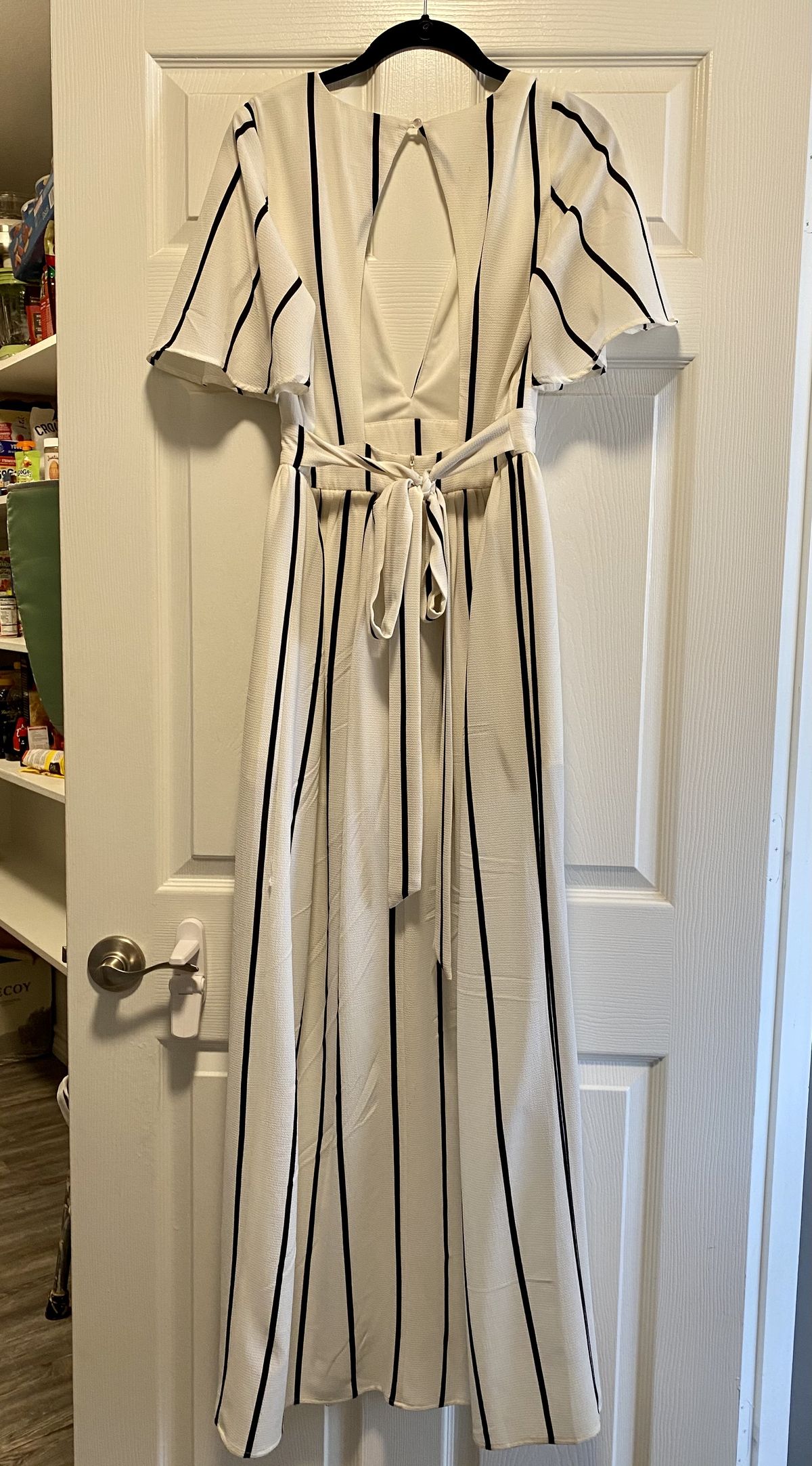 Gianna Bini Size 8 Nightclub White Formal Jumpsuit on Queenly