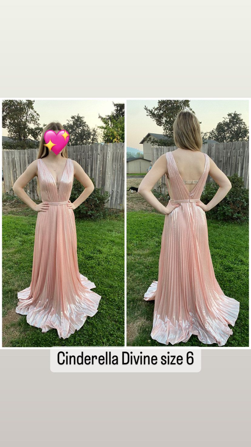 Cinderella Divine Size 6 Pink A-line Dress on Queenly