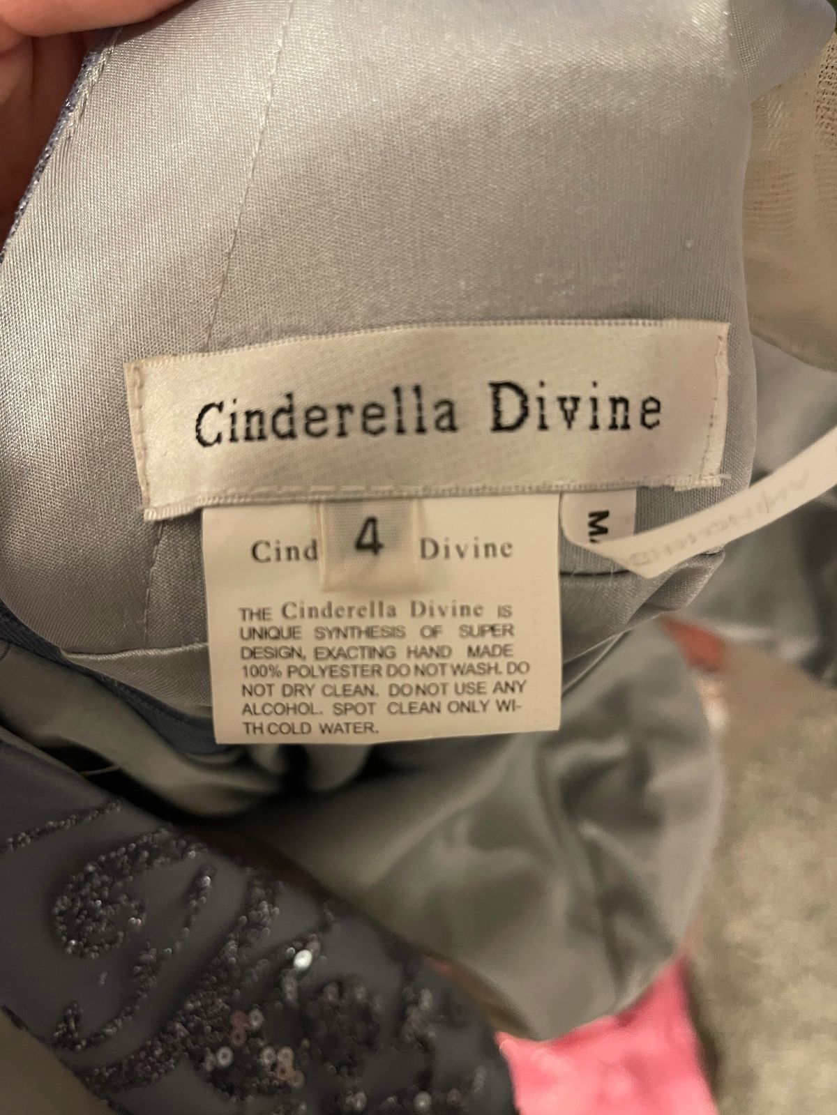 Cinderella Divine Size 4 Prom Blue Mermaid Dress on Queenly