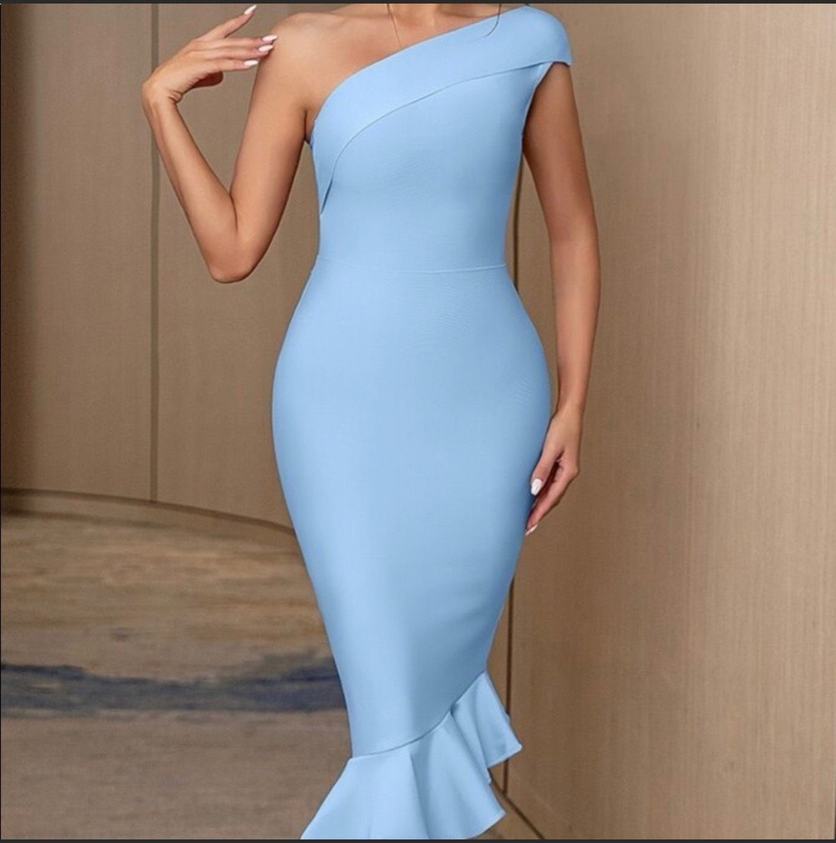 Size 8 Pageant Blue Cocktail Dress on Queenly