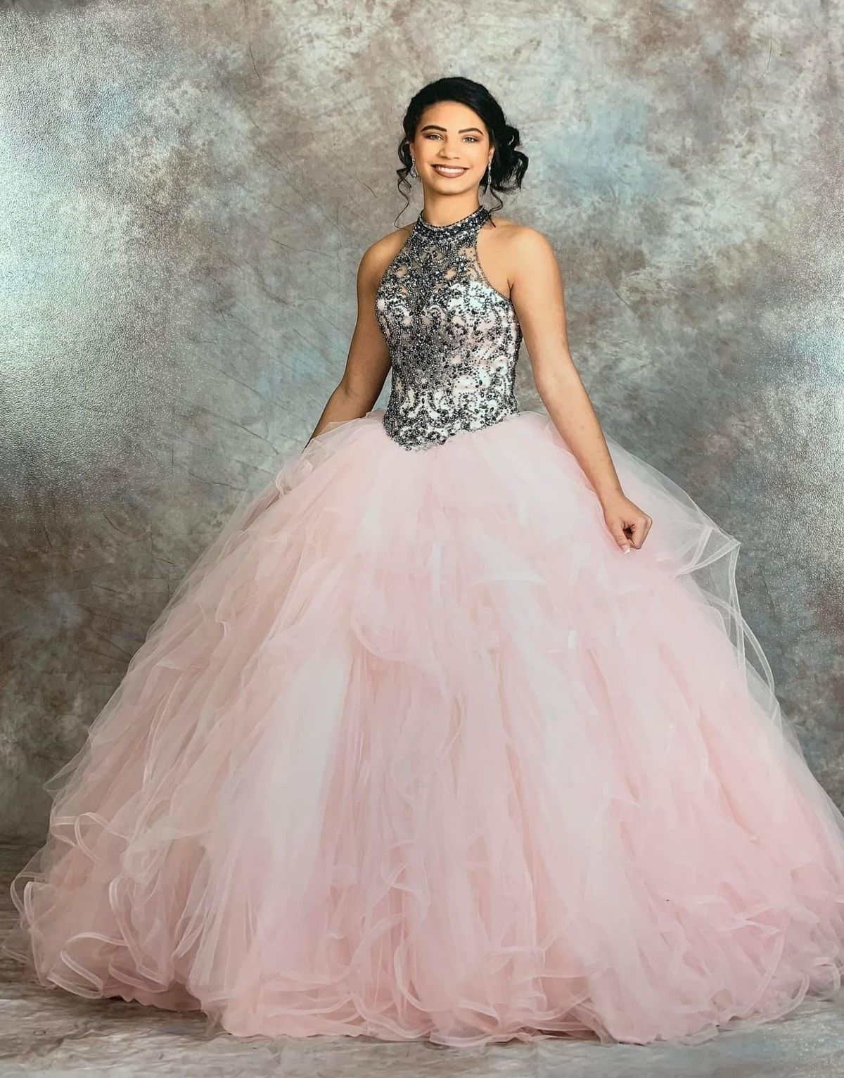 Size 0 Pageant Pink Ball Gown on Queenly