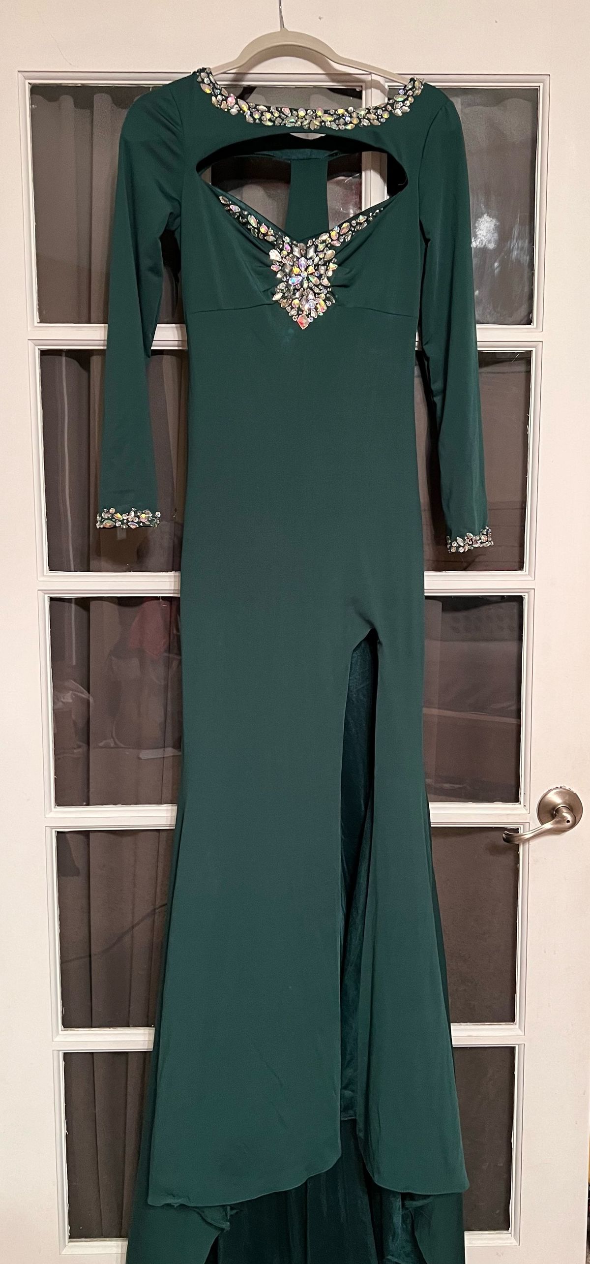 Size 2 Pageant Green Floor Length Maxi on Queenly