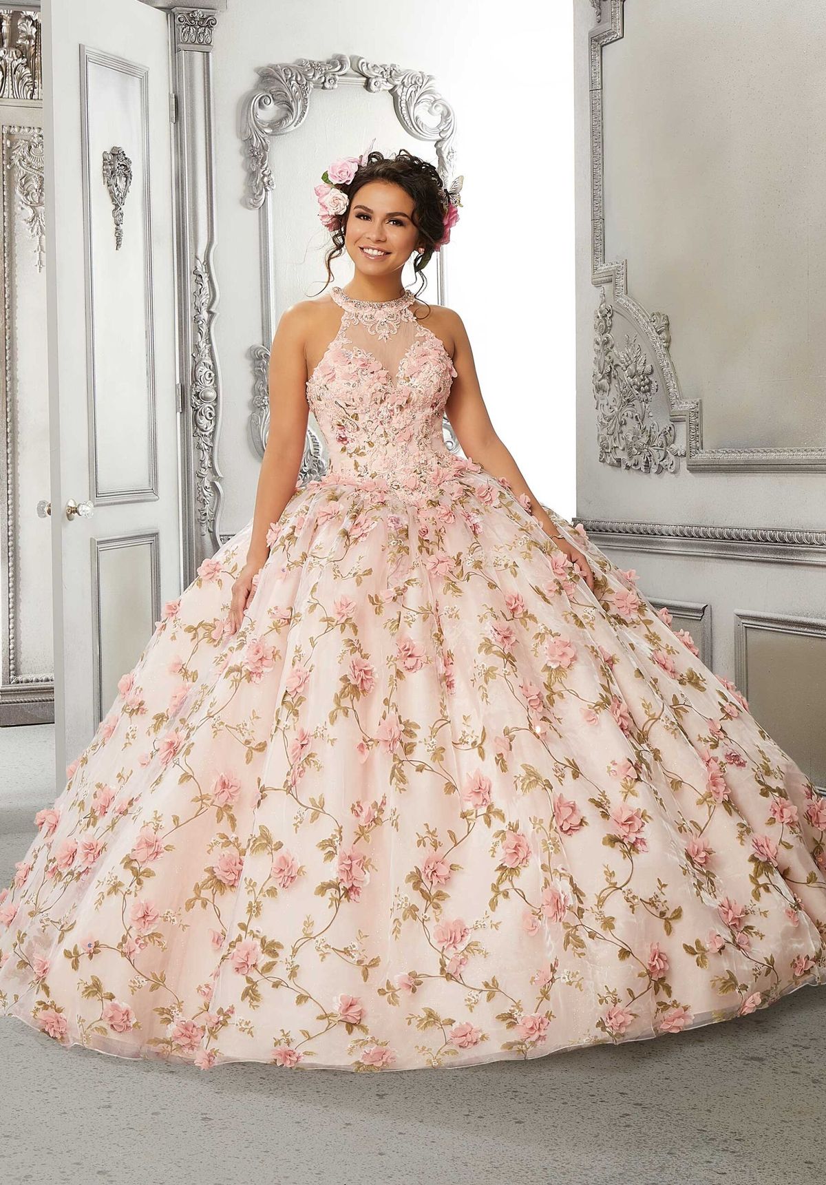 Style Lorena Morilee Size 8 Pageant Pink Ball Gown on Queenly