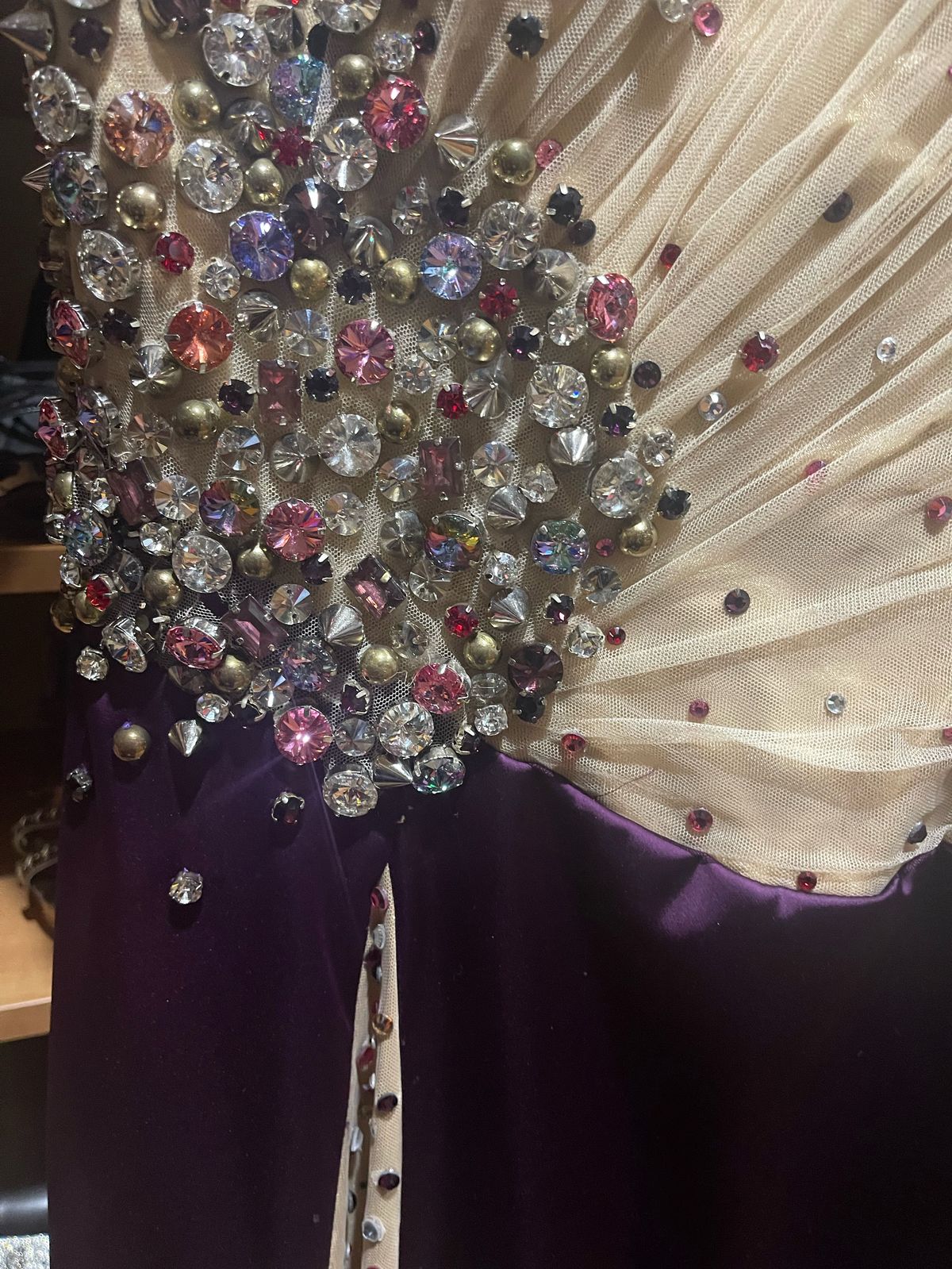 Size 4 Wedding Guest Purple Floor Length Maxi on Queenly