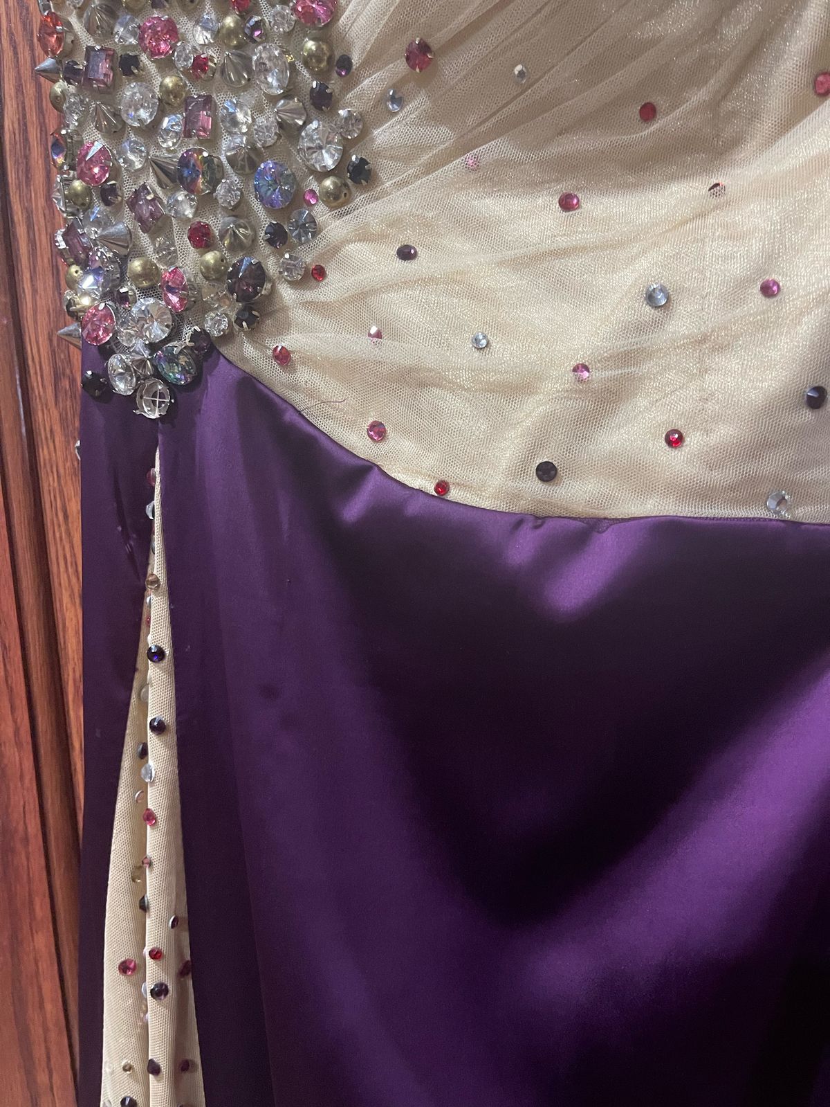 Size 4 Wedding Guest Purple Floor Length Maxi on Queenly