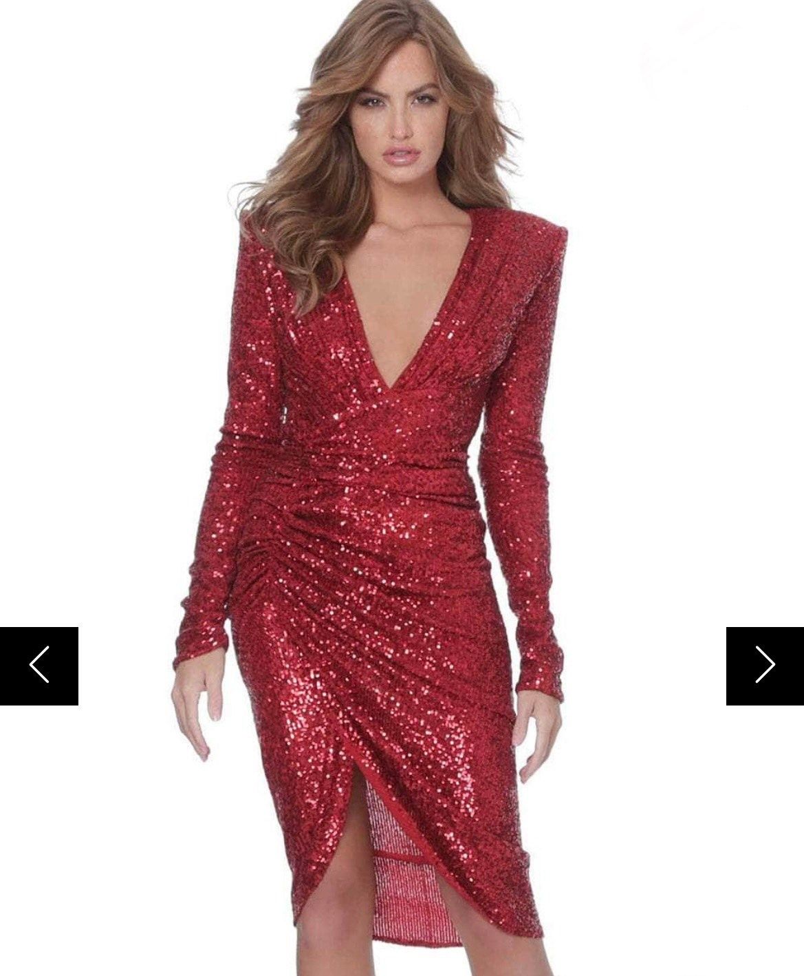 Jovani Size 6 Homecoming Plunge Burgundy Red Cocktail Dress on Queenly