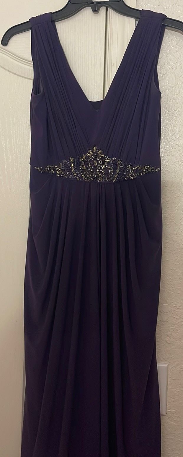 Adrianna Papell Size 2 Prom Purple Floor Length Maxi on Queenly