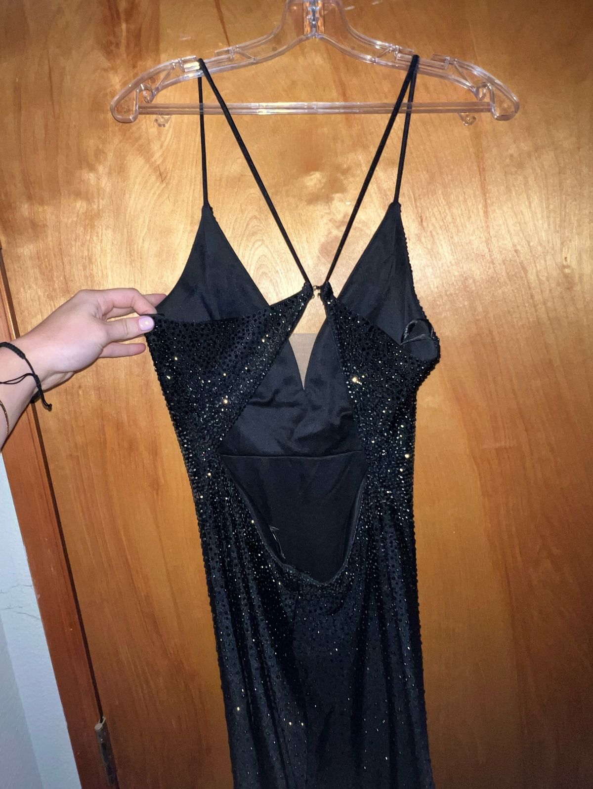 Amelia Couture Size 8 Prom Black Cocktail Dress on Queenly