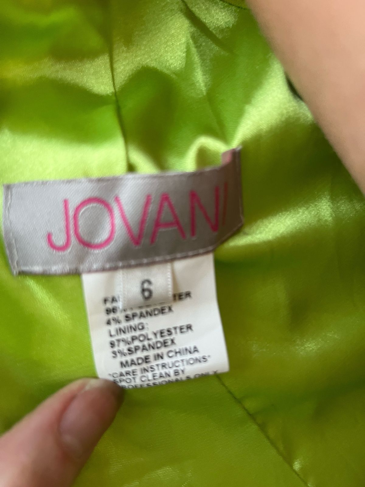 Jovani Size 2 Prom Halter Satin Lime Green Floor Length Maxi on Queenly