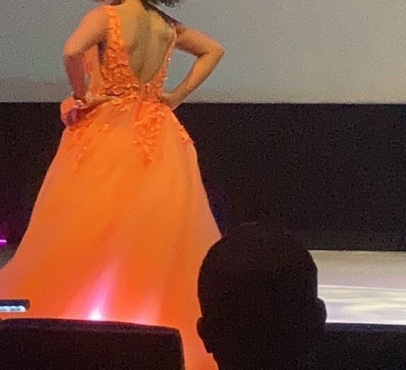 Jovani Size 4 Prom Orange Ball Gown on Queenly