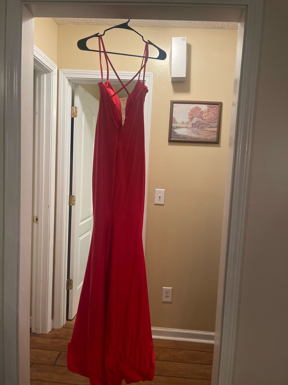 Jessica Angel Size 2 Pageant Red Mermaid Dress on Queenly