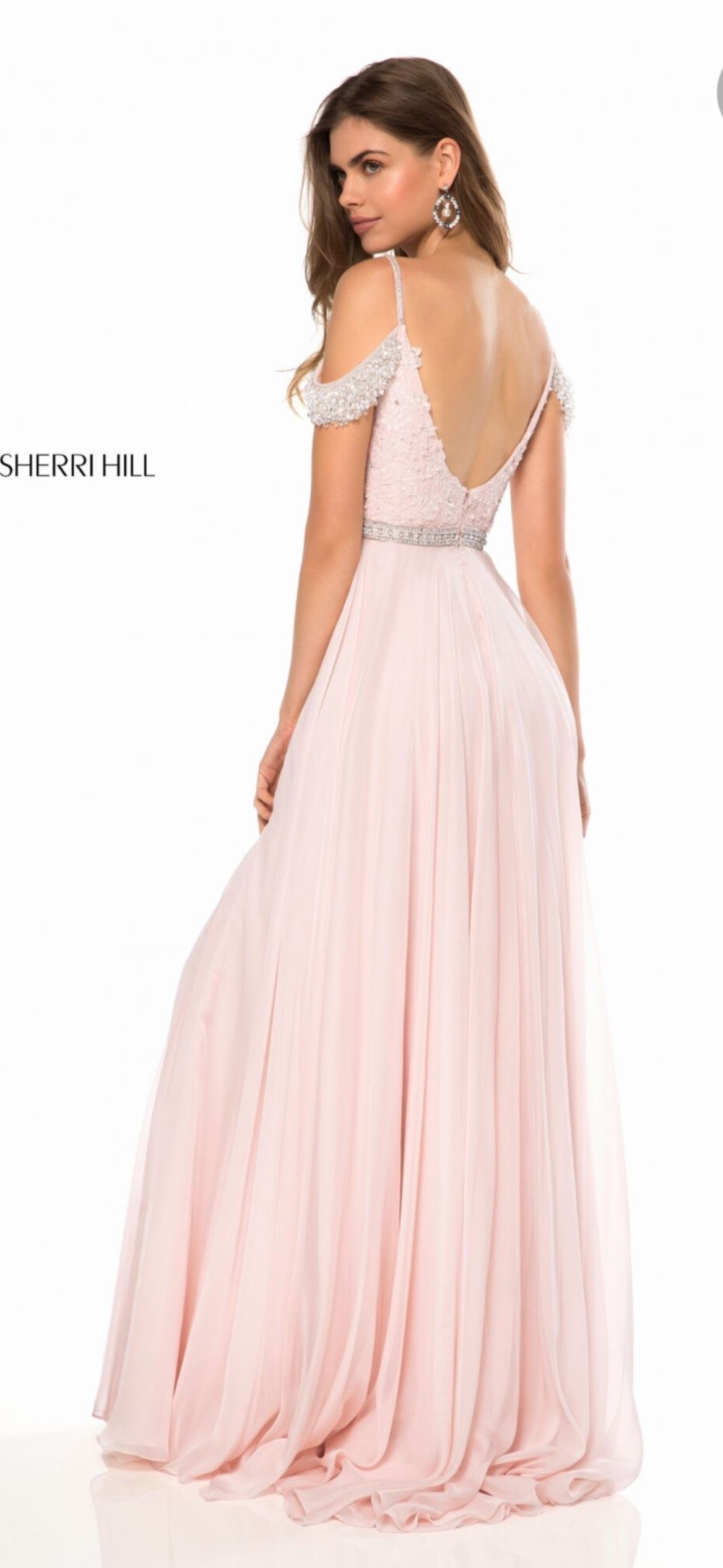 Sherri Hill Size 6 Wedding Guest Nude Ball Gown on Queenly