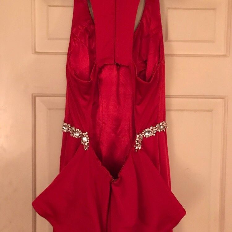 NOX Size 12 Pageant Red Mermaid Dress on Queenly