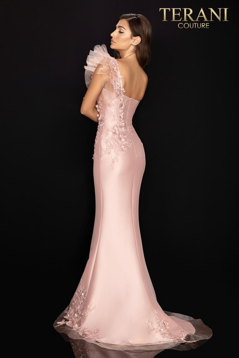 Style 2011E2094 Terani Couture Size 8 Pageant Pink Mermaid Dress on Queenly