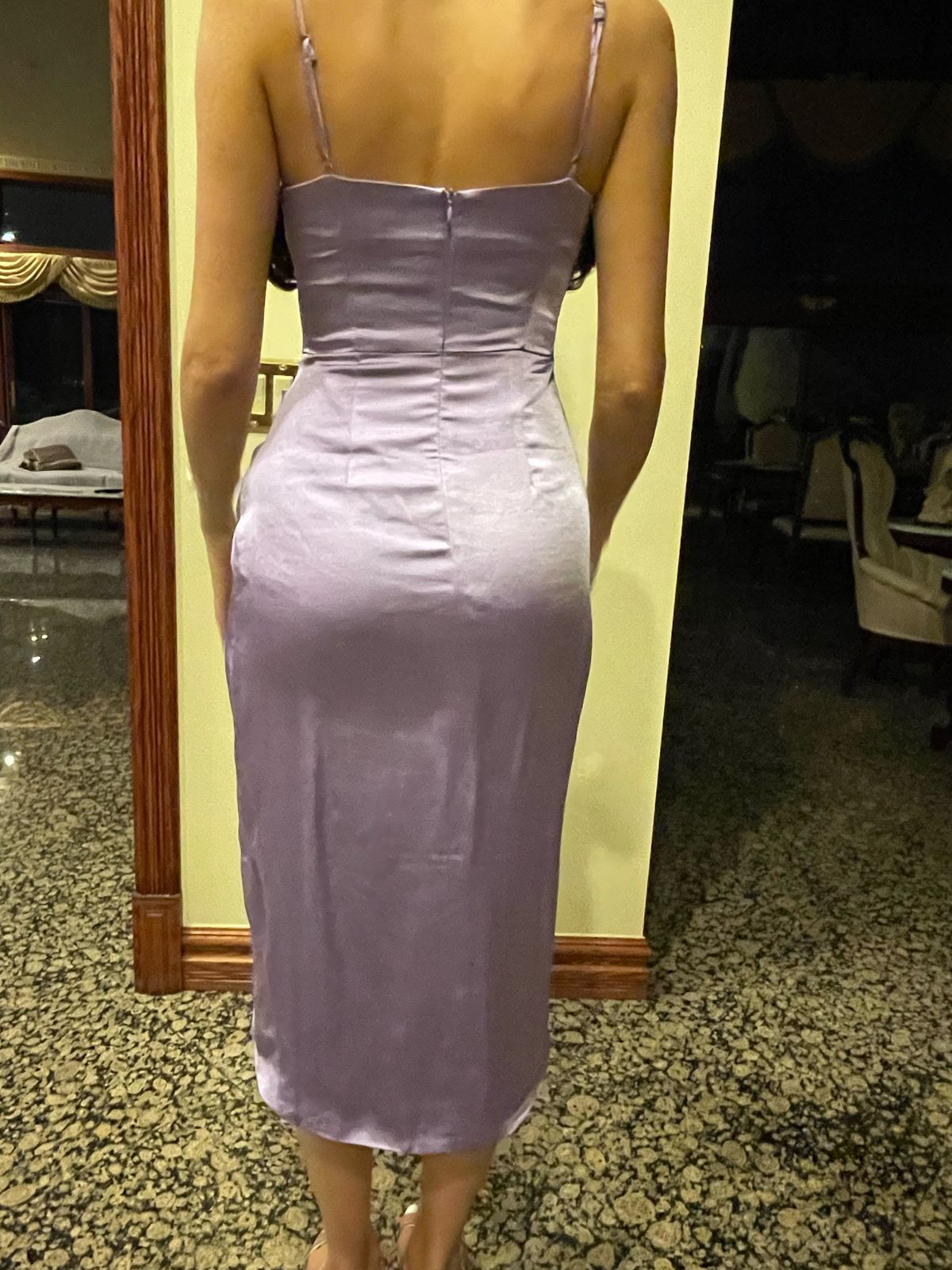 Size 4 Homecoming Purple Side Slit Dress on Queenly