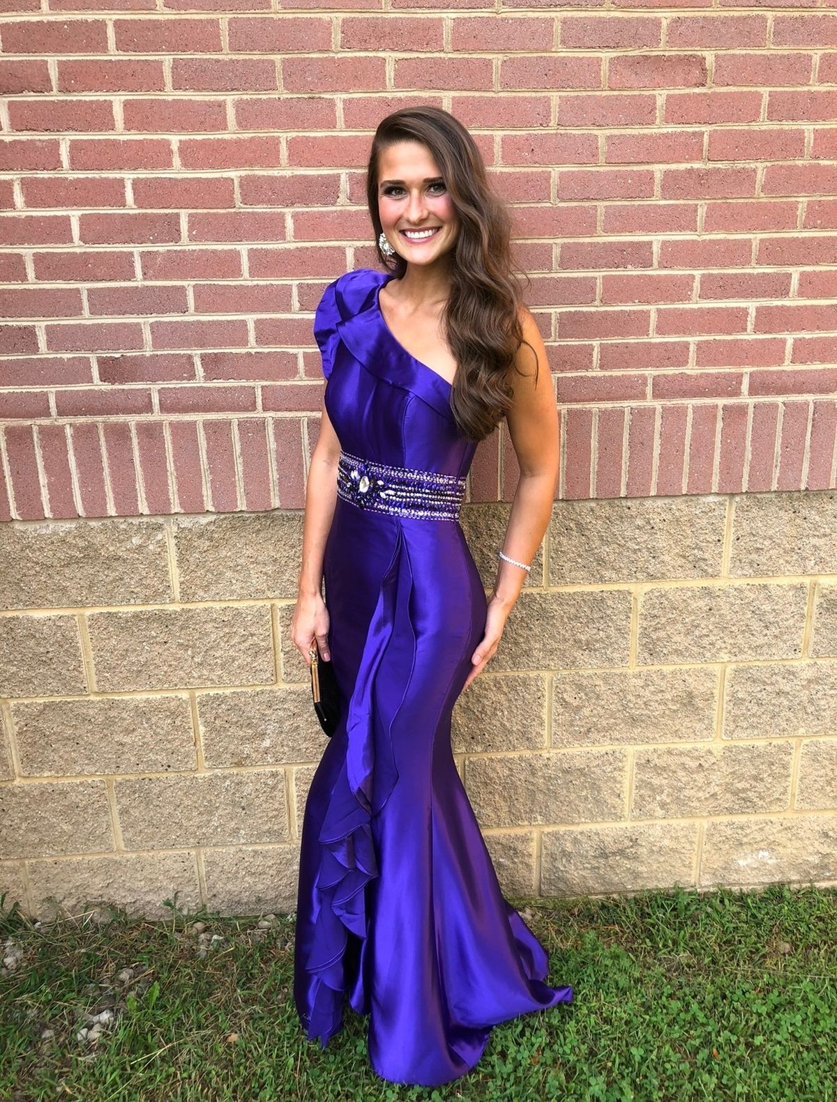 Clarisse Size 6 Prom Purple Mermaid Dress on Queenly