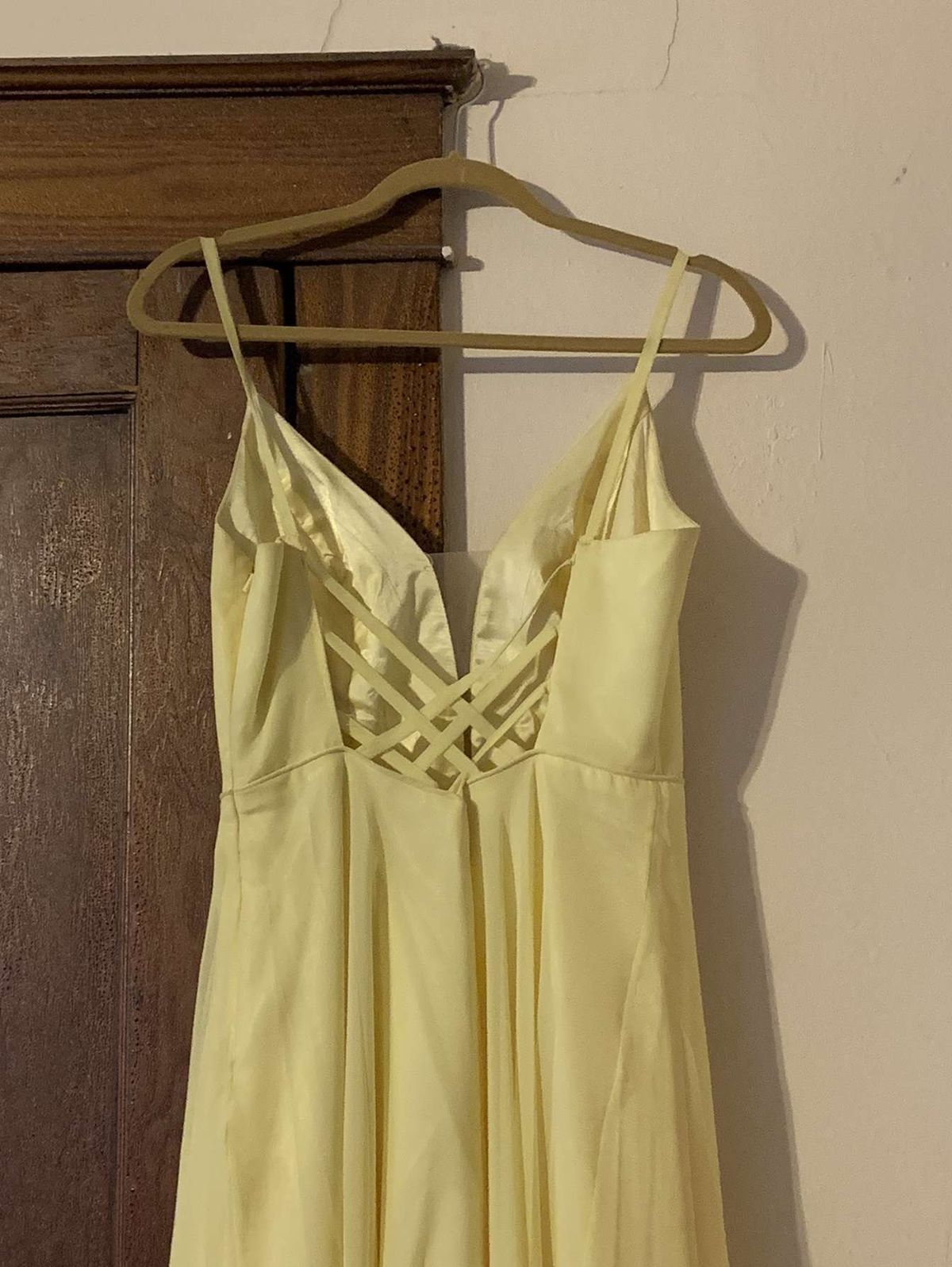 Size 6 Prom Yellow Floor Length Maxi on Queenly