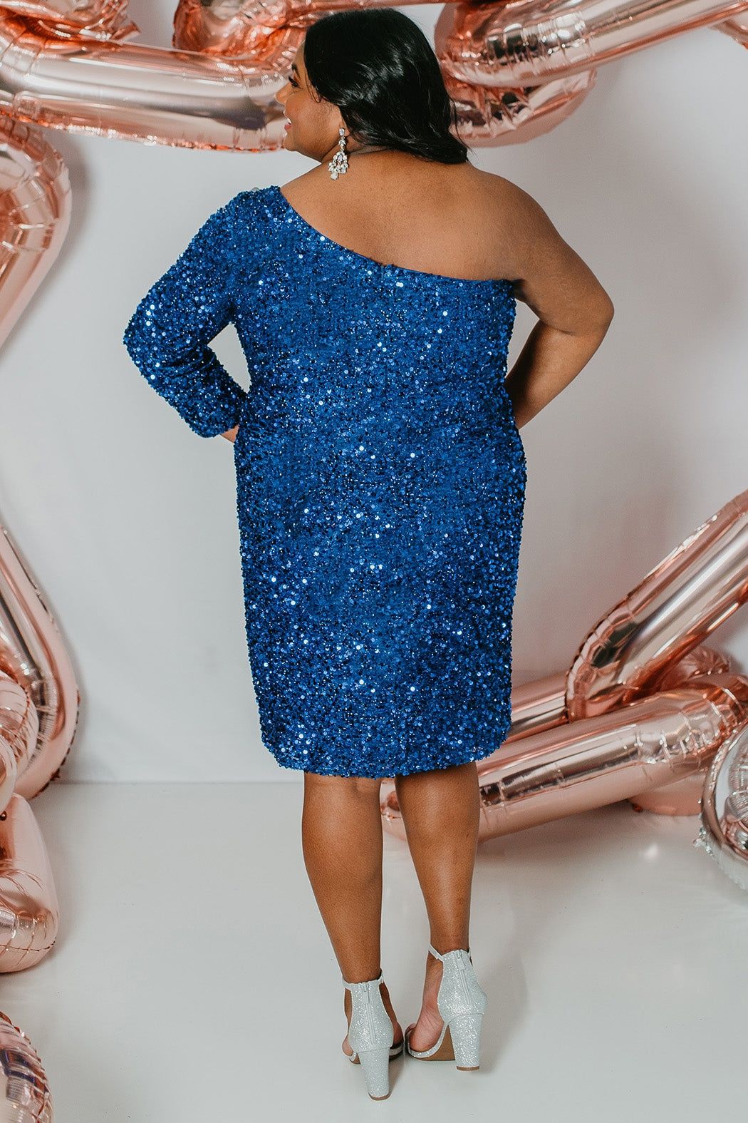 Style Journee Plus Size 20 Sequined Emerald Black Cocktail Dress on Queenly