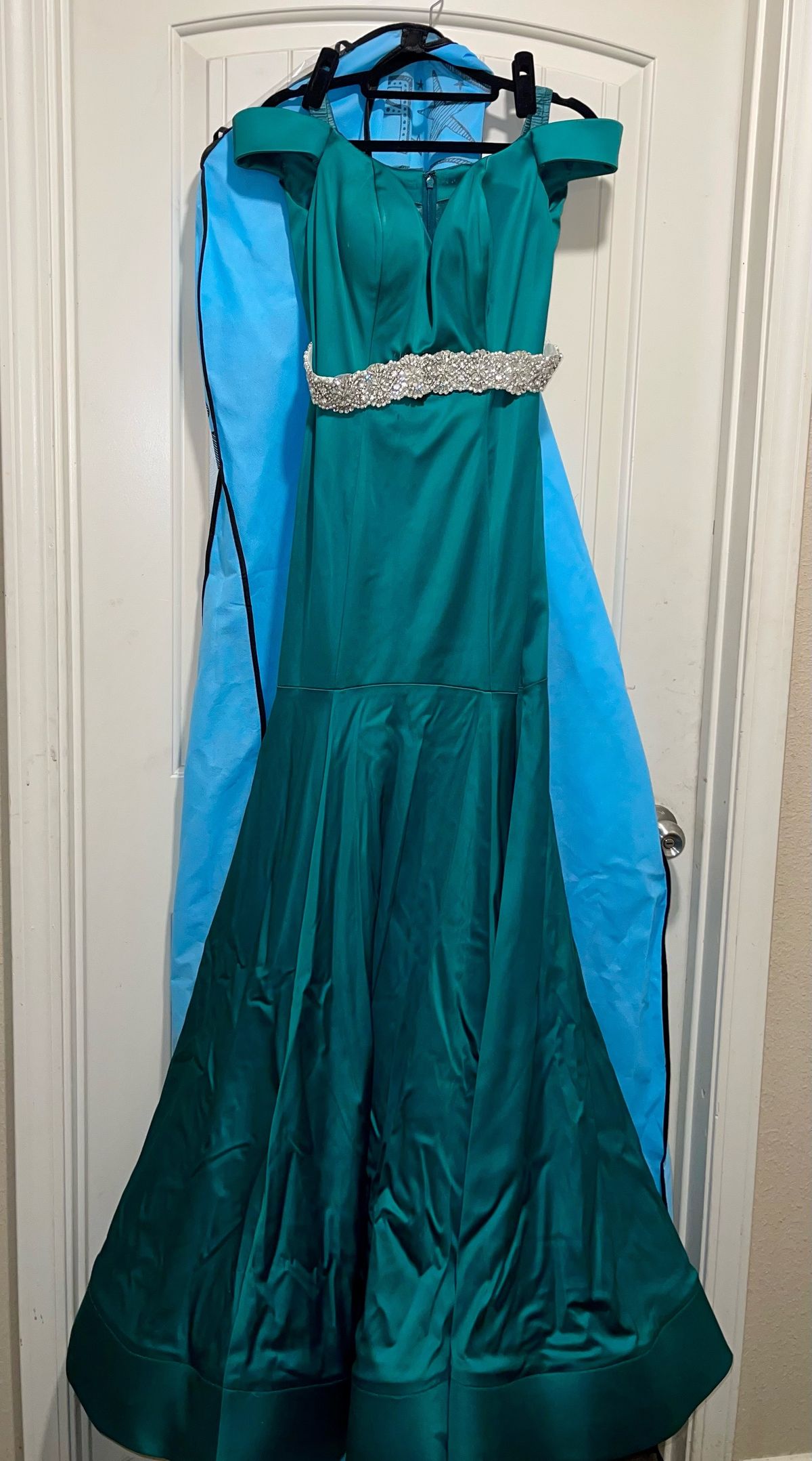 Sherri Hill Size 14 Green Mermaid Dress on Queenly
