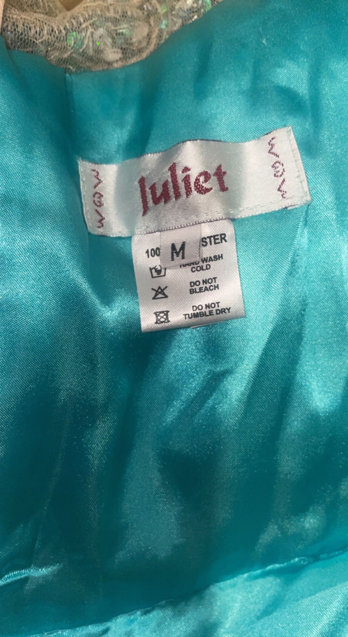 Juliet Size 14 Prom Blue A-line Dress on Queenly