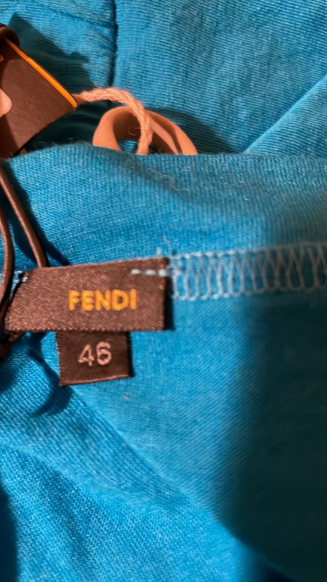 Fendi Size 10 Blue Cocktail Dress on Queenly