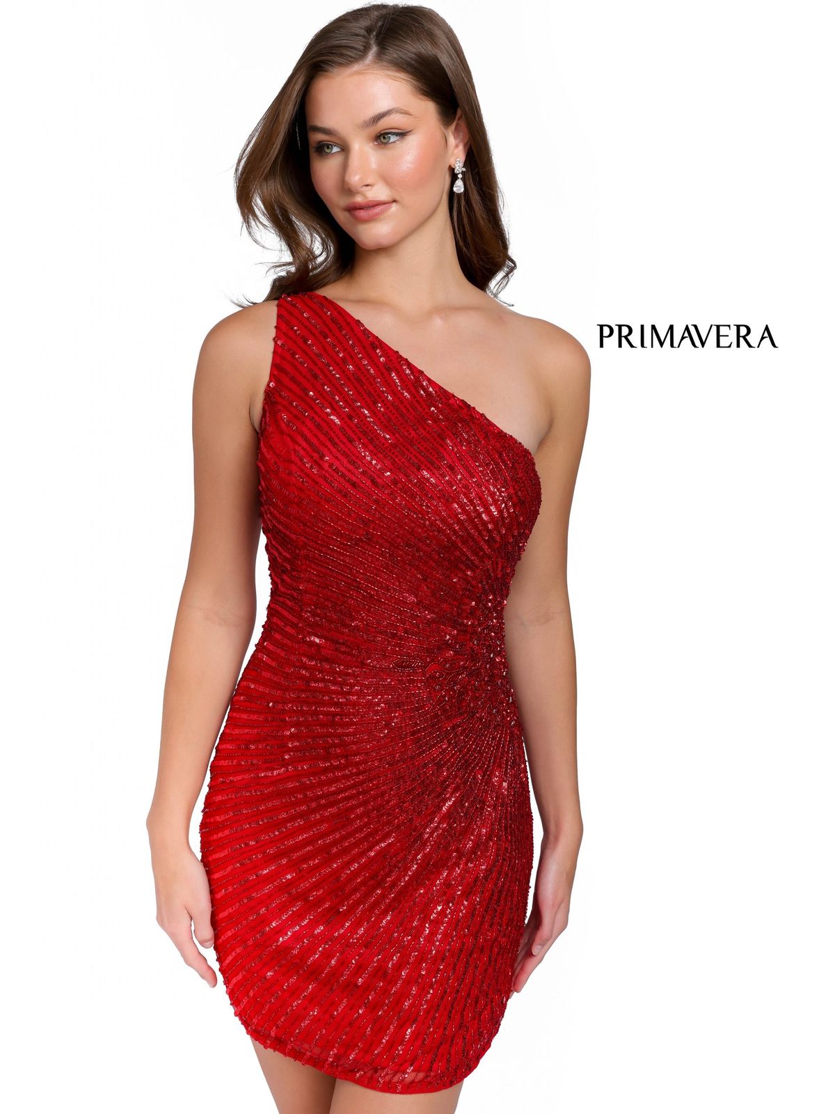 Style Maya Primavera Size 8 Red Cocktail Dress on Queenly