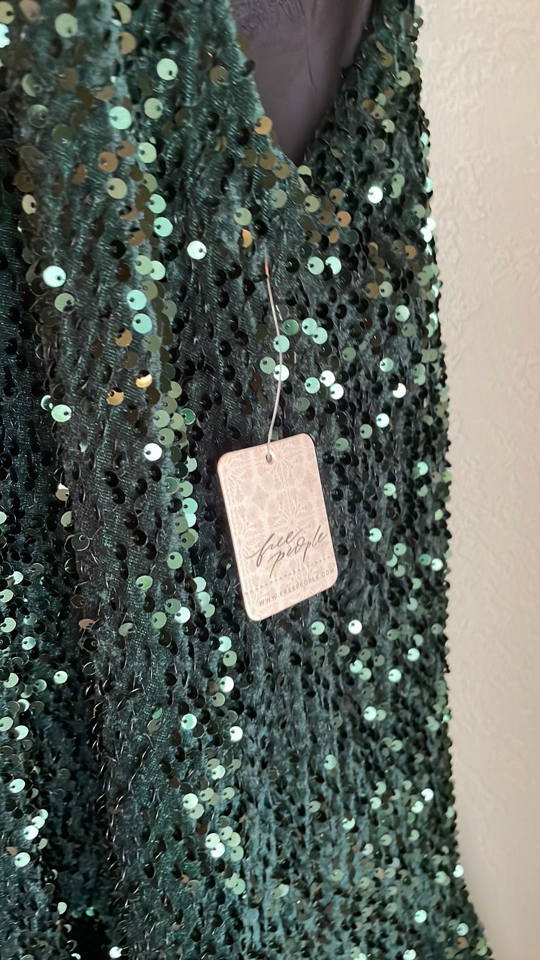 Free People Size 8 Satin Green Cocktail Dress on Queenly