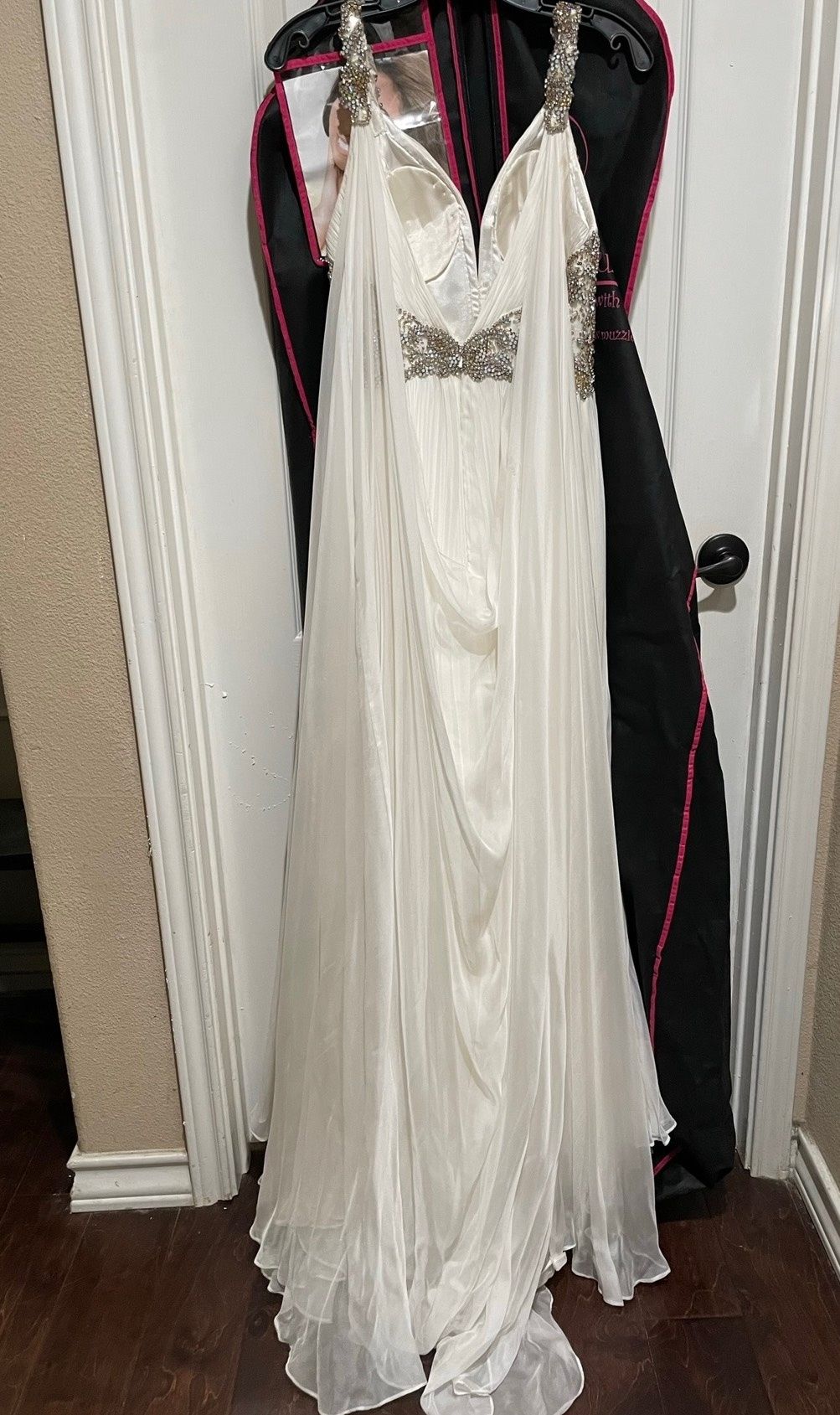Sherri Hill Size 8 Pageant Satin White Floor Length Maxi on Queenly