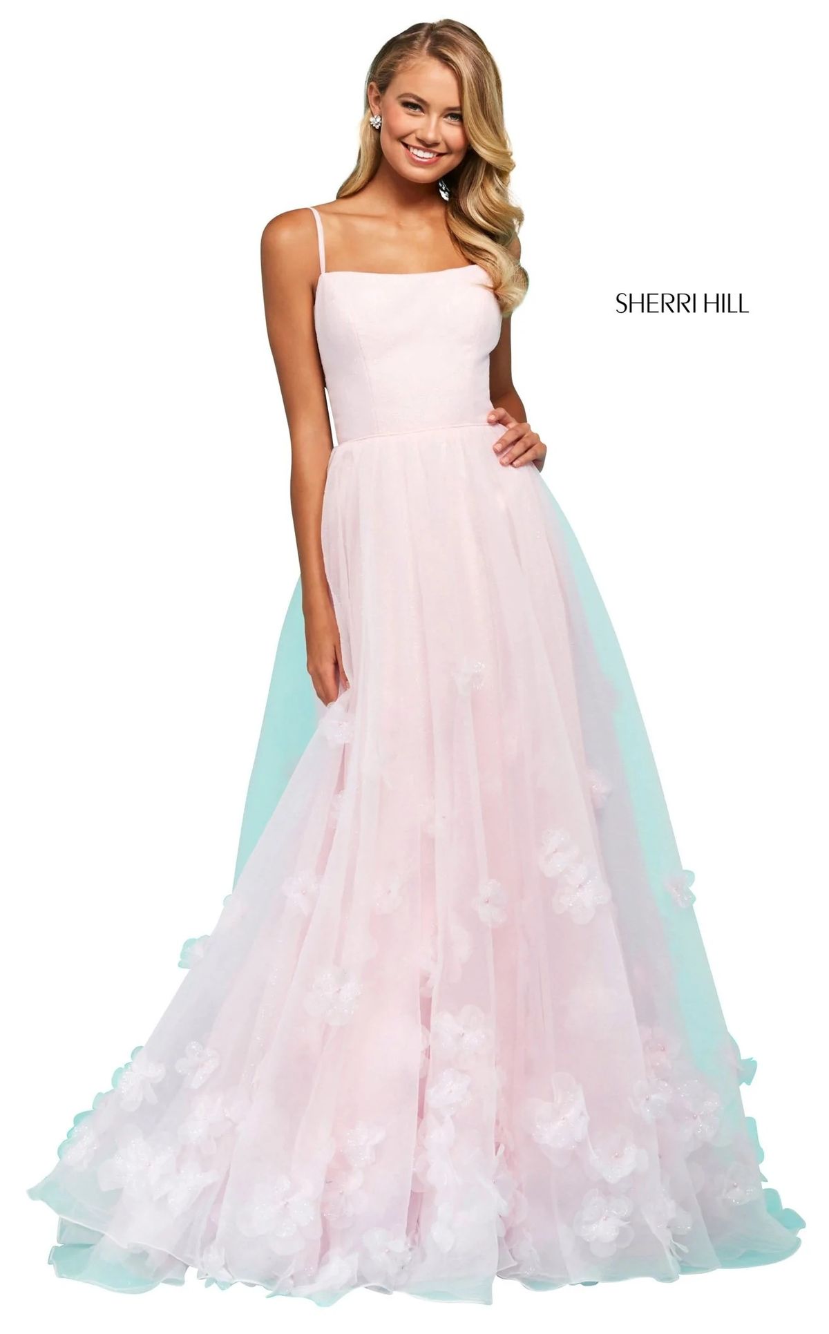 Style 53708 Sherri Hill  Size 10 Prom White A-line Dress on Queenly