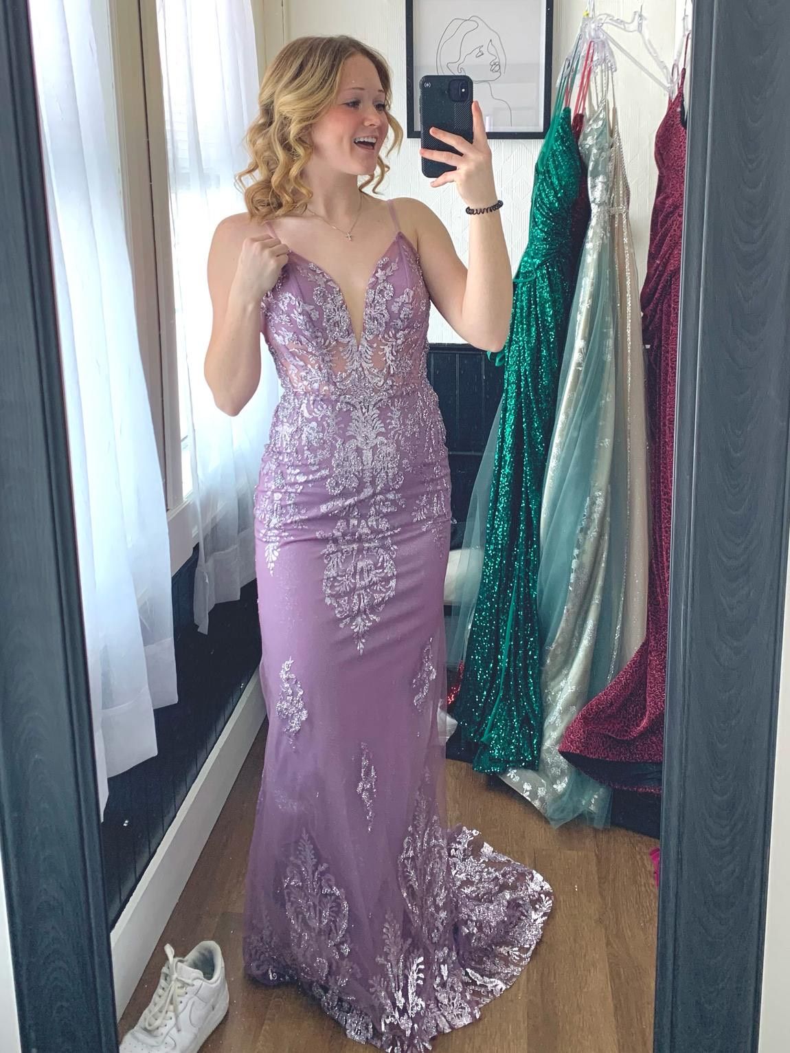 Cinderella Divine Size 6 Purple Mermaid Dress on Queenly