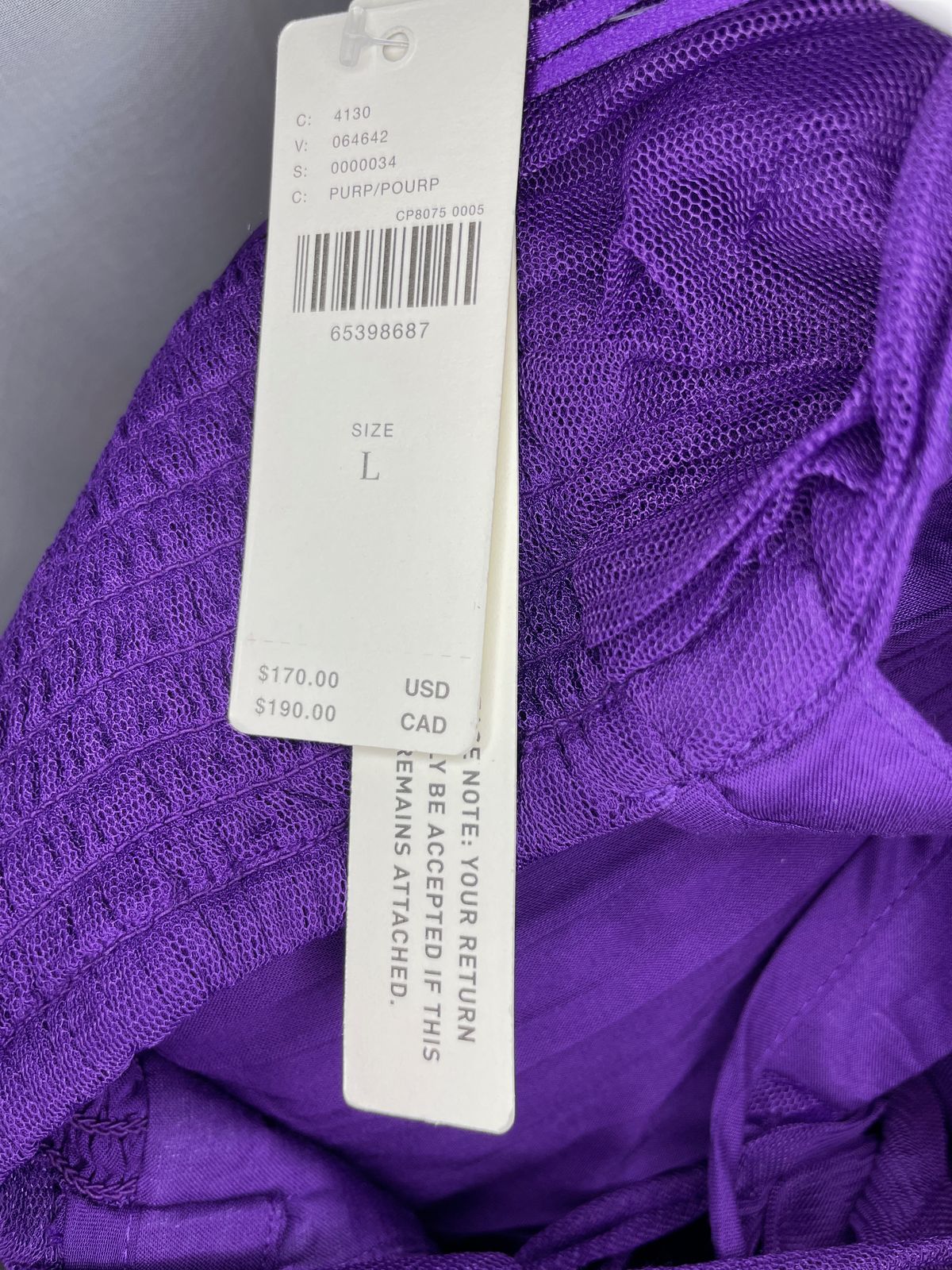 Anthropologie Size 10 High Neck Sequined Purple Cocktail Dress on Queenly