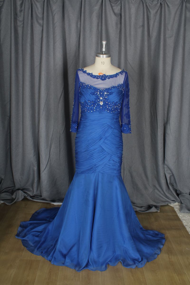 Short Sleeve Plus Size Evening Dresses - Darius Designs