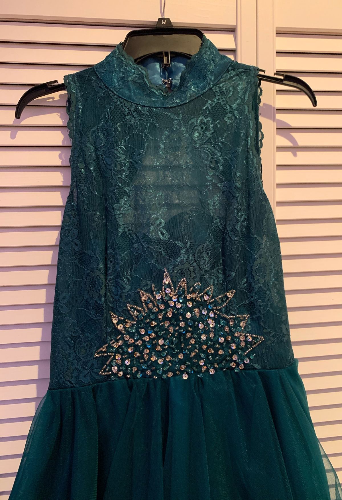 Size 14 Prom Green Cocktail Dress on Queenly
