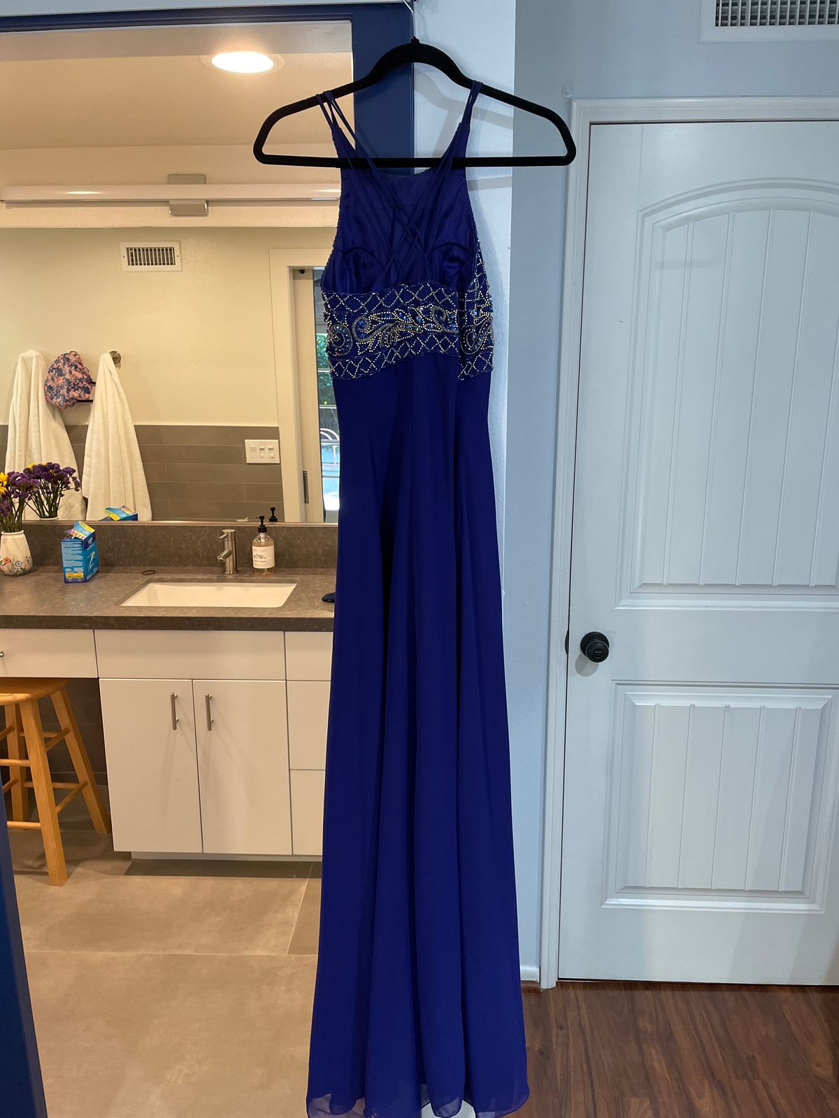 Size 4 Prom Purple Floor Length Maxi on Queenly