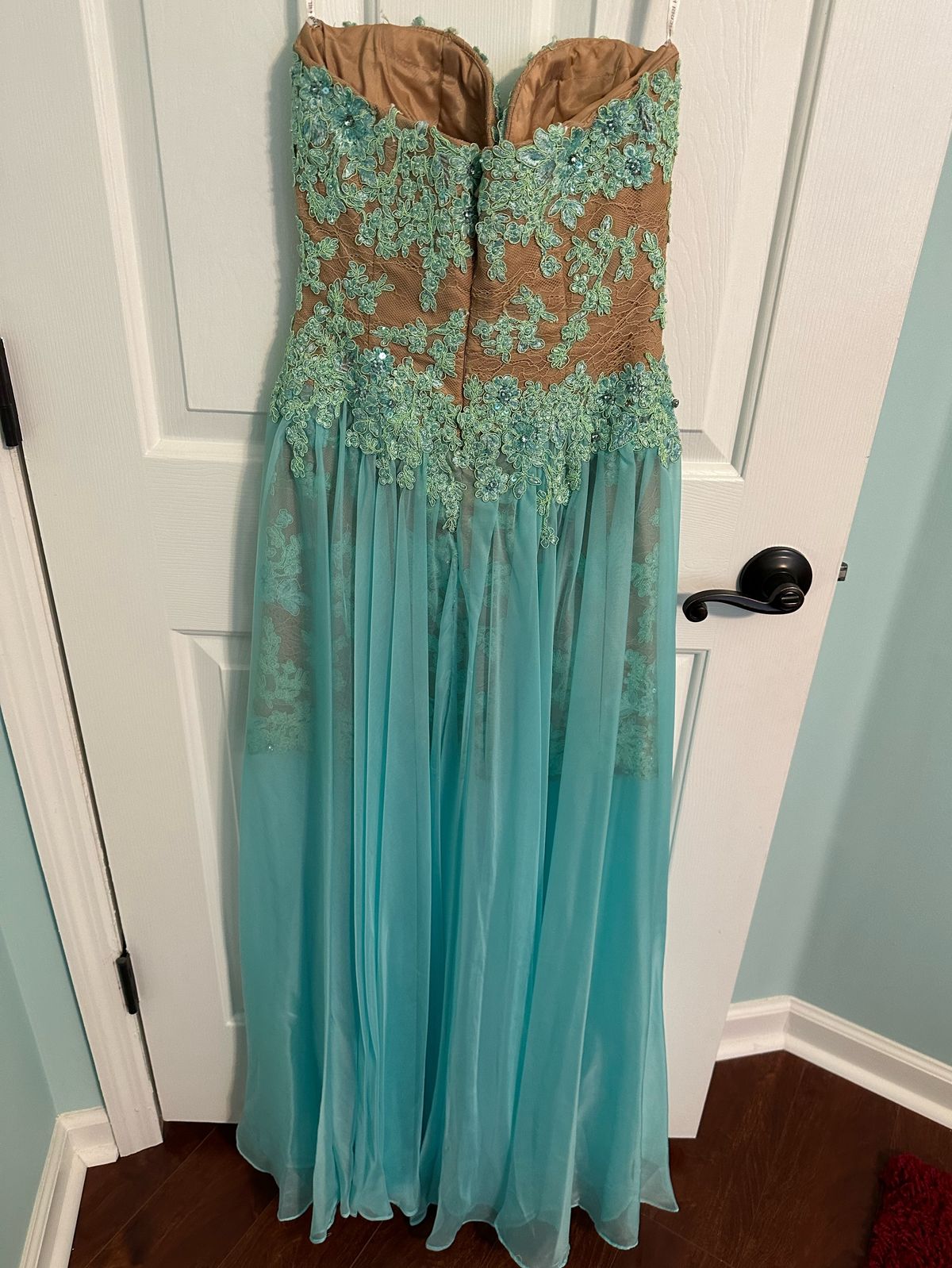 Sherri Hill Size 2 Prom Blue Floor Length Maxi on Queenly