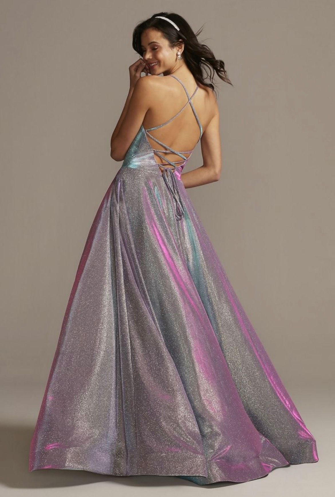 Night Studio Size 2 Prom Multicolor Ball Gown on Queenly