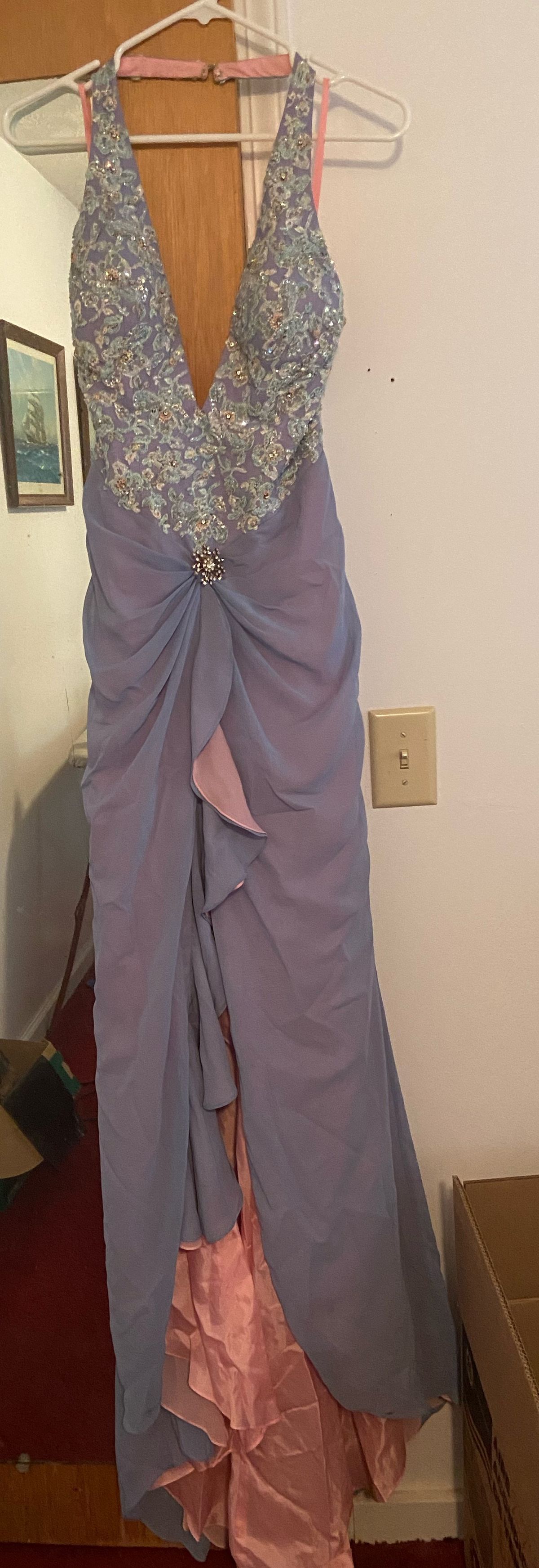 Size 10 Prom Purple Dress With Train on Queenly
