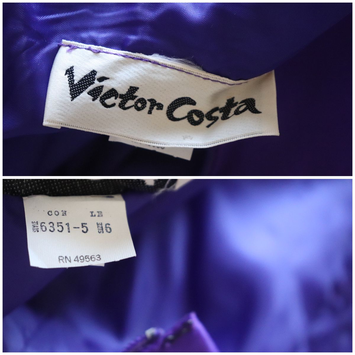 Victor Costa Size 6 Purple Floor Length Maxi on Queenly